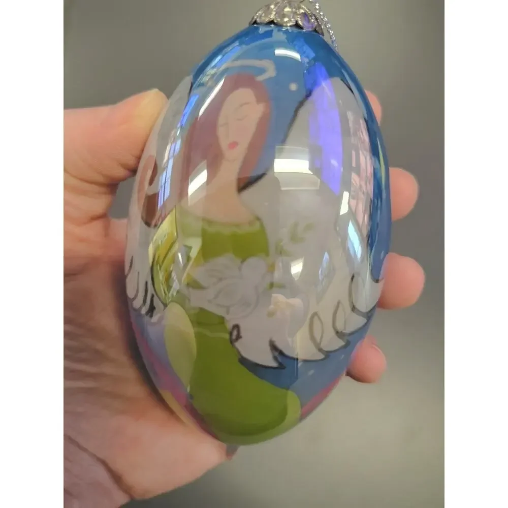 Pier 1 Li Bien 2006 Angel Tear Drop Hand Painted 4.5
